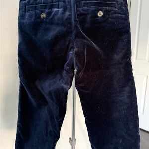 Janie and Jack Kids Navy Velvet Pants